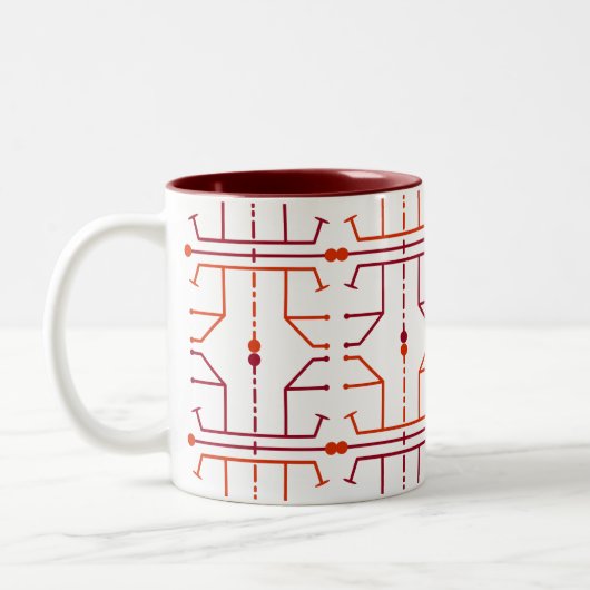 Hieroglyph Abstrakte Muster Tasse (Links)