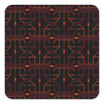 Hieroglyph Abstrakte Musteraufkleber