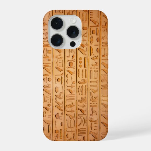 Hieroglyph Ancient Egypt Language Engraved Text    iPhone Hülle (Rückseite)