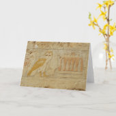 Hieroglyph Detail, Hatshepsut Temple, Ägypten Karte (Gelbe Blume)