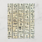 Hieroglyph Postkarte (Vorderseite)