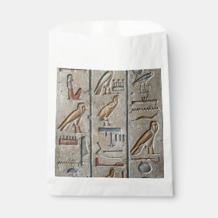 Hieroglyphe Altägypten Sprache Eingravierter Text Geschenktütchen
