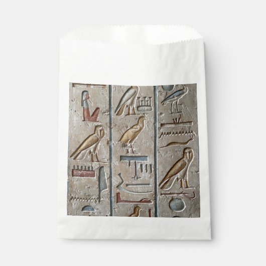 Hieroglyphe Altägypten Sprache Eingravierter Text Geschenktütchen (Vorderseite)