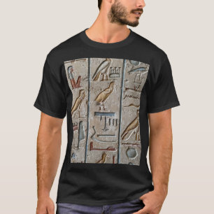 Hieroglyphe Altägypten Sprache Gravierter Text T-Shirt