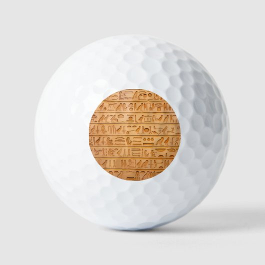 Hieroglyphe Altägyptische Sprache Eingravierter Te Golfball (Vorderseite)
