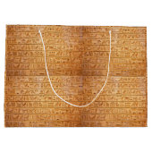 Hieroglyphe Altägyptische Sprache Eingravierter Te Große Geschenktüte (Rückseite)