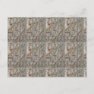 Hieroglyphe Altägyptische Sprache Eingravierter Te Postkarte