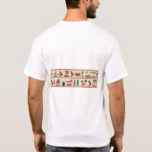 Hieroglyphe T-Shirt (Rückseite)