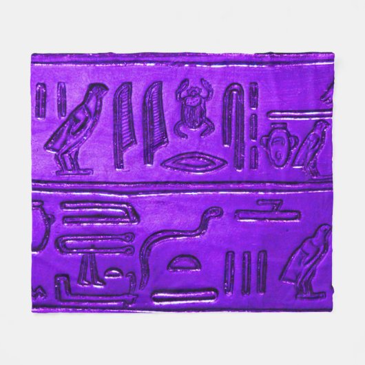 Hieroglyphen20141049 Fleecedecke (Vorderseite (Horizontal))