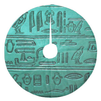 Hieroglyphen_2014_1025 Fleece Weihnachtsbaumdecke