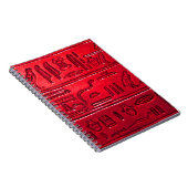Hieroglyphen 2014-1053Q Notizblock (Rechte Seite)