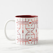 Hieroglyphen Abstract Pattern Tasse (Links)