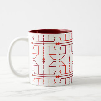 Hieroglyphen Abstract Pattern Tasse