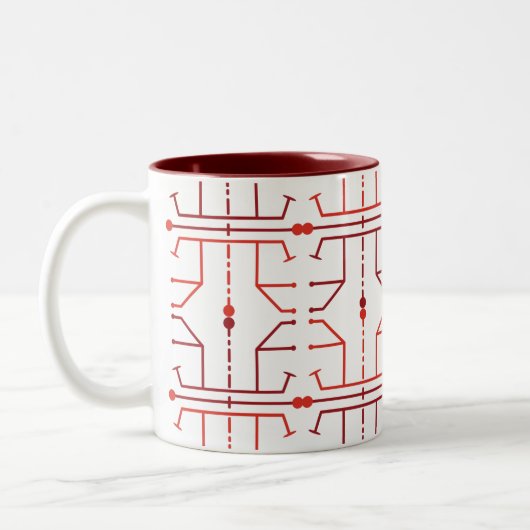 Hieroglyphen Abstract Pattern Tasse (Links)