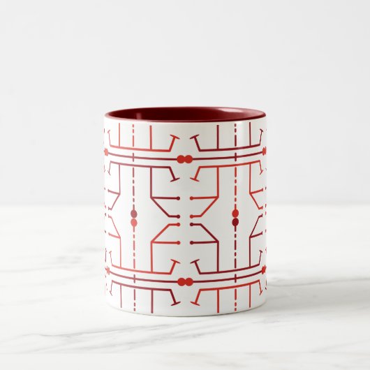 Hieroglyphen Abstract Pattern Tasse (Mittel)