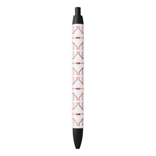 Hieroglyphen Abstractes Muster Stift (Vorderseite Vertikal)