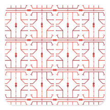 Hieroglyphen abstraktes Muster Aufkleber