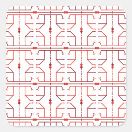 Hieroglyphen abstraktes Muster Aufkleber