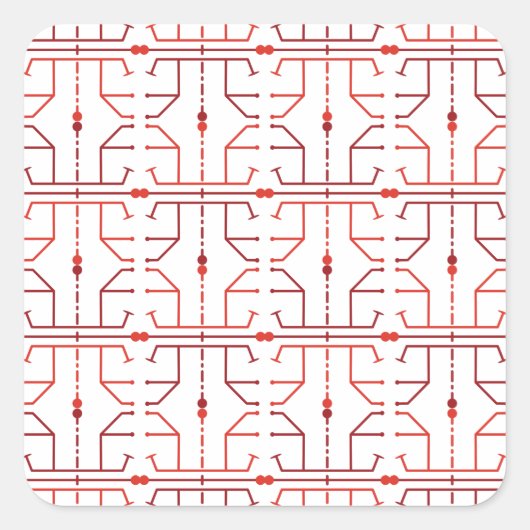Hieroglyphen abstraktes Muster Aufkleber (Vorderseite)