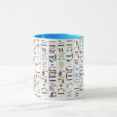 Hieroglyphen Altes Ägypten Pharao Tasse (Zentrum)