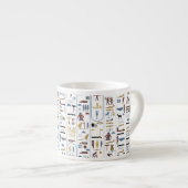 Hieroglyphen Altes Ägypten Pharaoh Bridesmaid Gesc Espressotasse (Vorderseite Rechts)