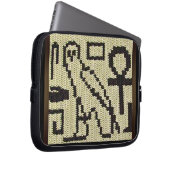 Hieroglyphen Artisan Crochet Print Electronics Bag Laptopschutzhülle (Vorne Rechts)