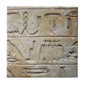 Hieroglyphen auf einer Steinwand Fliese (Vorderseite)