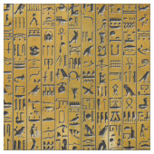 Hieroglyphen im Gold Stoff (Muster)