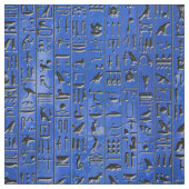 Hieroglyphen im Lapislazuli Stoff (Muster)