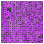 Hieroglyphen lila stoff (Muster)
