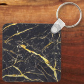 Hieroglyphen Phrase Ägypten Schwarz-Gold-Rahmen Schlüsselanhänger (Rückseite)