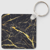 Hieroglyphen Phrase Ägypten Schwarz-Gold-Rahmen Schlüsselanhänger (Rückseite)