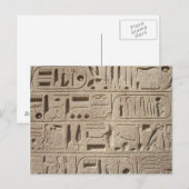 Hieroglyphen-Postkarte Postkarte (Vorne/Hinten)