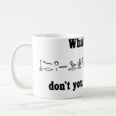 Hieroglyphen-Tasse Kaffeetasse (Links)