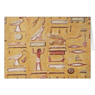 Hieroglyphen, vom Grab von Seti I