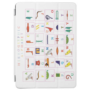 Hieroglyphic Alphabet Notebook iPad Mini Cover