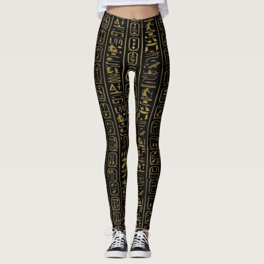 Hieroglyphics Ägyptologie - Symbole des alten Ägyp Leggings (Vorderseite)