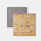 Hieroglyphics, aus dem Grab von Seti I Magnet (Vorderseite/Rückseite)