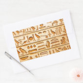 hieroglyphics hieroglyphisch rechteckiger aufkleber (Umschlag)