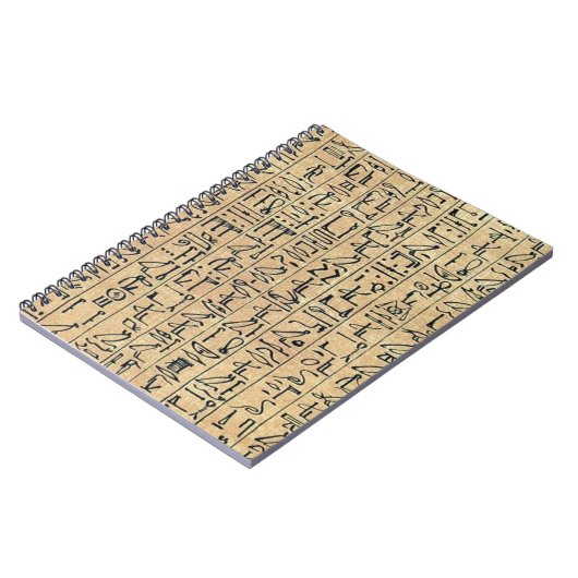 Hieroglyphics-Notebook Notizblock (Linke Seite)
