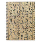 Hieroglyphics-Notebook Notizblock (Vorderseite)