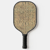 Hieroglyphics Pickleball Paddle (Rückseite)