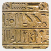 Hieroglyphics Quadratischer Aufkleber (Vorderseite)