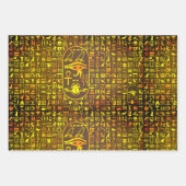Hieroglyphics-Sampler Geschenkpapier Set (Vorderseite 3)