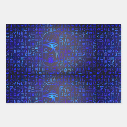 Hieroglyphics-Sampler Geschenkpapier Set (Vorderseite 2)