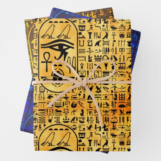 Hieroglyphics-Sampler Geschenkpapier Set (Beispiel)