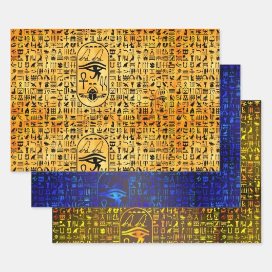 Hieroglyphics-Sampler Geschenkpapier Set (Set)