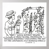 Hieroglyphics White Poster (Vorne)