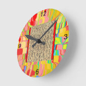 Hieroglyphie-Uhr Runde Wanduhr (Winkel)
