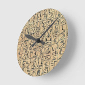Hieroglyphie-Uhr Runde Wanduhr (Winkel)